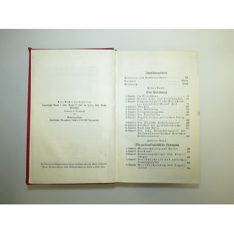 Edizione rossa per lanniversario dei 50 anni di Hitler di Mein Kampf Beamtenausgabe. Espenlaub militaria