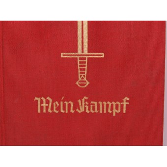 Red 50 Jahre Hitler Jubiläumsausgabe der Mein Kampf Beamtenausgabe. Espenlaub militaria