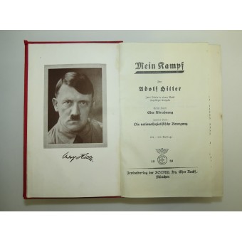 Rojo 50 años a Hitler edición aniversario de Mein Kampf Beamtenausgabe. Espenlaub militaria