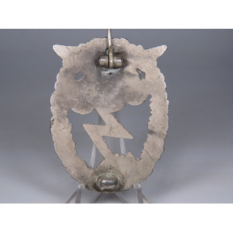 Arno Wallpach Luftwaffe Ground Combat Badge silvered cloud type. Espenlaub militaria