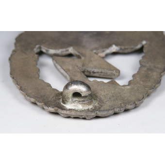 Arno Wallpach Luftwaffe Ground Combat Badge silvered cloud type. Espenlaub militaria