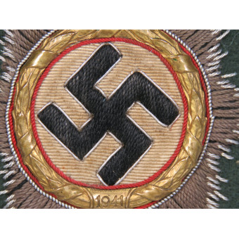 German Cross in Gold – Cloth Version (Hand-embroidered). Espenlaub militaria