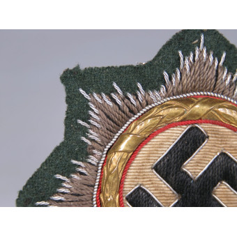 German Cross in Gold – Cloth Version (Hand-embroidered). Espenlaub militaria