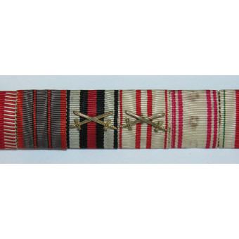 Medal bar of an Austro-Hungarian World War I officer. Espenlaub militaria