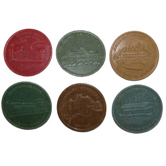 Set of Jugendherberge / Jugendburg Tokens. Espenlaub militaria