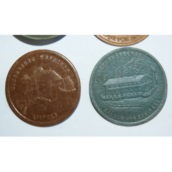 Set of Jugendherberge / Jugendburg Tokens. Espenlaub militaria