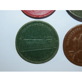 Set of Jugendherberge / Jugendburg Tokens. Espenlaub militaria