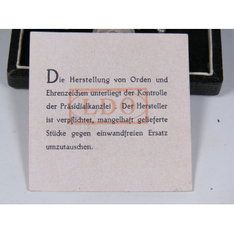 War Merit Cross 1st Class with Swords – L11 Wilhelm Deumer. Espenlaub militaria