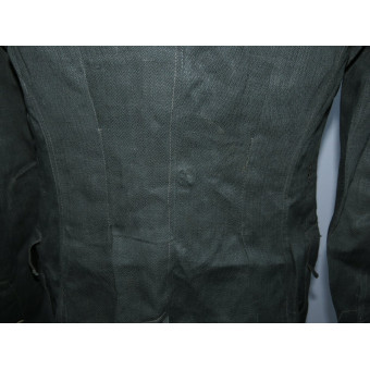 Tunic model 1943 made of lightweight cotton Drillich fabric, mint.. Espenlaub militaria