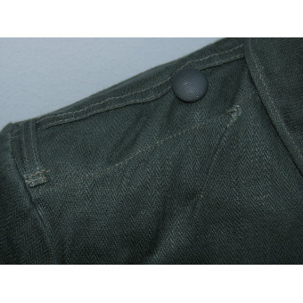 Tunic model 1943 made of lightweight cotton Drillich fabric, mint.. Espenlaub militaria