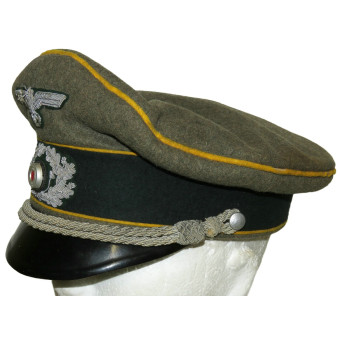 Officer’s Panzer Reconnaissance Visor Cap, Wehrmacht. Espenlaub militaria