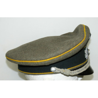 Officer’s Panzer Reconnaissance Visor Cap, Wehrmacht. Espenlaub militaria