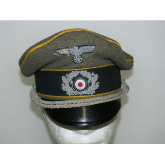Officer’s Panzer Reconnaissance Visor Cap, Wehrmacht. Espenlaub militaria