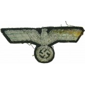 WW2 Saksan Wehrmacht Heerin upseerit tai korkeimmat aliupseerit kultaharkoilla kirjailtu rintakotka.