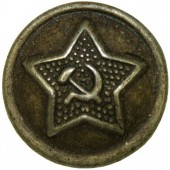 Botón de acero negro de 14 mm, año anterior a 1941