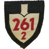 3rd Reich RAD Abt 2/261 sleeve patch
