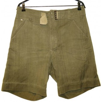 DAK tropical shorts trousers in salty condition. Espenlaub militaria