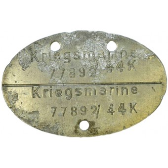 Erkennungsmarke Kriegsmarine-Kannonier vuodesta 1944. Espenlaub militaria