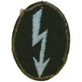 Heer Signals operator with transportation/supply/TSD unit trade patch.