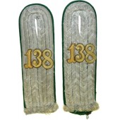 Heeres Gebirgsjager Regiment 138 Lieutenants shoulder boards (bacheche a tracolla)