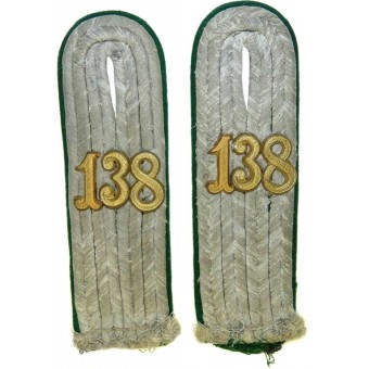 Heeres Gebirgsjäger regimiento placas 138 Tenientes de hombro. Espenlaub militaria