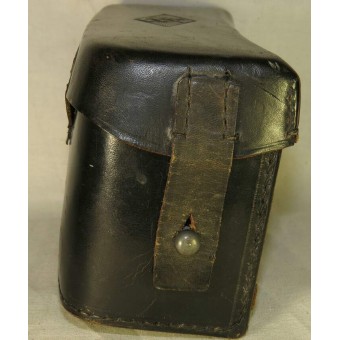 Hitler Jugend svart läder medicinsk väska. Espenlaub militaria