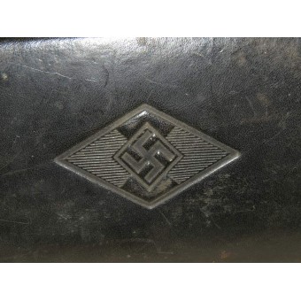 Hitler Jugend de cuero negro bolsa médica. Espenlaub militaria