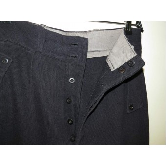 Pantalones de servicio de lana azul Hitlerjugend HJ. Espenlaub militaria