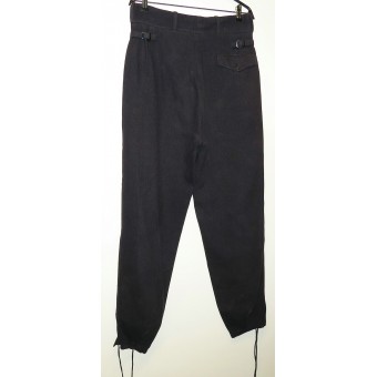 Pantalon de service en laine bleue de la Hitlerjugend HJ. Espenlaub militaria