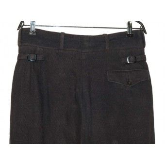 Pantalon de service en laine bleue de la Hitlerjugend HJ. Espenlaub militaria