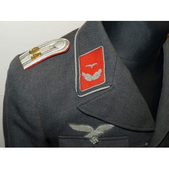 Luftwaffe Flakartillerie Tuchrock för löjtnant i Leichte Flak Abteilung 94 ( mot). Espenlaub militaria