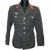 Luftwaffe Flakartillerie Tuchrock pour lieutenant dans Leichte Flak Abteilung 94 ( mot )