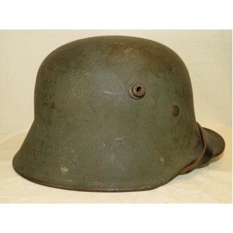 M 18 Transititional unique casque autocollant, 1943 années réémission. Espenlaub militaria
