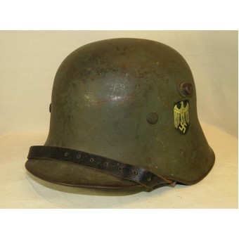 M 18 Doortransititionele single sticker helm, 1943 jaar herhaling. Espenlaub militaria