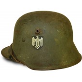 M 18 Transital EinzelAbzeichen Helm, 1943 Jahr Neuauflage