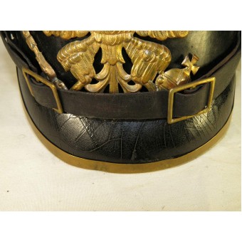 Preussen Pickelhaube- casque pic en cuir. Espenlaub militaria