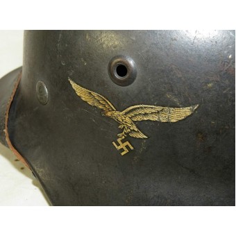 Q 68 de casco único calcomanía Luftwaffe.. Espenlaub militaria