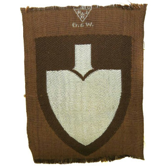 RAD Obertuppfuhrer sleeve shield. Espenlaub militaria