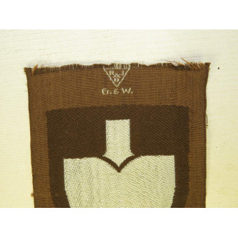 RAD Obertuppfuhrer sleeve shield. Espenlaub militaria