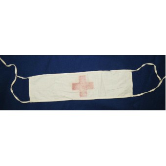 Puna -armeijan torjunta Lääkäreiden hihan käsivarsinauha, jossa on kirjaaja. Espenlaub militaria