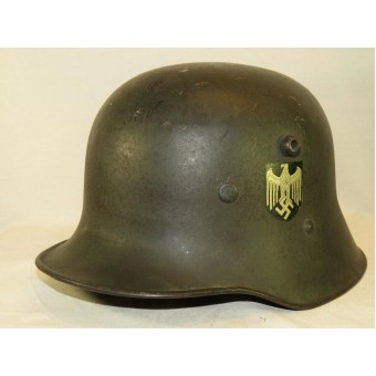 Décalcomanie à lunité casque autrichien M 16. variante intéressante. Espenlaub militaria