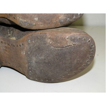 Soviética pre WW2 tleather botas largas de la talla 37. Espenlaub militaria
