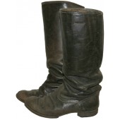 Soviética pre WW2 tleather botas largas en tamaño 37