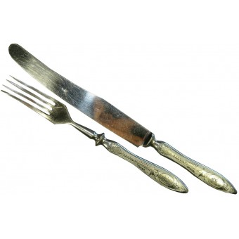 Lepel en vork met Sovjet-symbolische. Espenlaub militaria