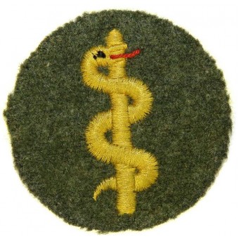Oorlogstijd veldgrijs Wehrmacht Heer medische handelsarm patch. Espenlaub militaria