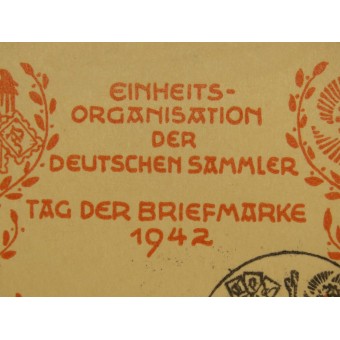 Eerste-daagse ansichtkaart gewijd aan de dag van de postzegel in Graz 11 januari 1942. Espenlaub militaria