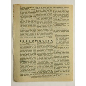 Lauksaimnieks, nr 20 magazine di guerra lettone ottobre del 1943. Espenlaub militaria