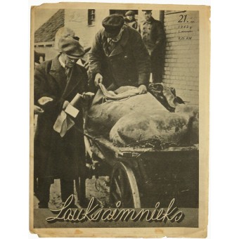 Lauksaimnieks, nr 21 de noviembre de la revista en tiempos de guerra letona de 1943. Espenlaub militaria