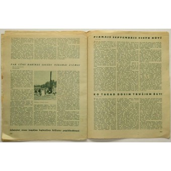 September 1943. Lettiska tidskriften Lauksaimnieks, nummer 17.. Espenlaub militaria