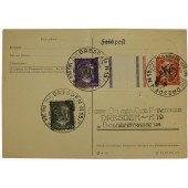 Tarjeta postal con cancelación especial - Tag der Wehrmacht Infanterie Ersatz Regiment. 56, 1941.